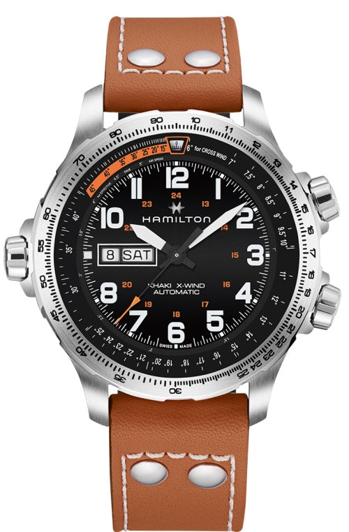 Hamilton Khaki X-Wind Day Date Automatic Steel 45mm H77755533 Watch