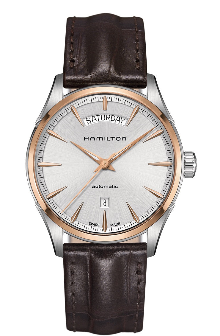 Hamilton Jazzmaster Day Date Automatic Silver Dial Two Tone 42mm H42525551 Watch