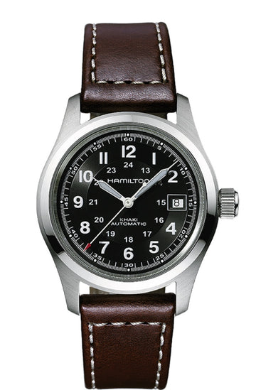 Hamilton Khaki Field Automatic Stainless Steel Black Dial 38mm H70455533 Watch
