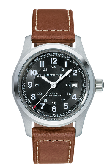 Hamilton Khaki Field Automatic Stainless Steel Black Dial 42mm H70555533 Watch