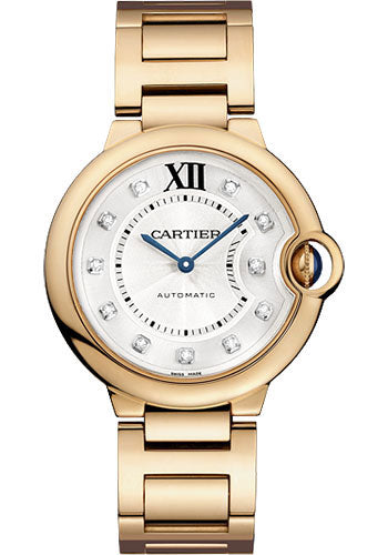 Cartier Ballon Bleu de Cartier Watch - Medium Pink Gold Case - Diamond Dial - WE902026
